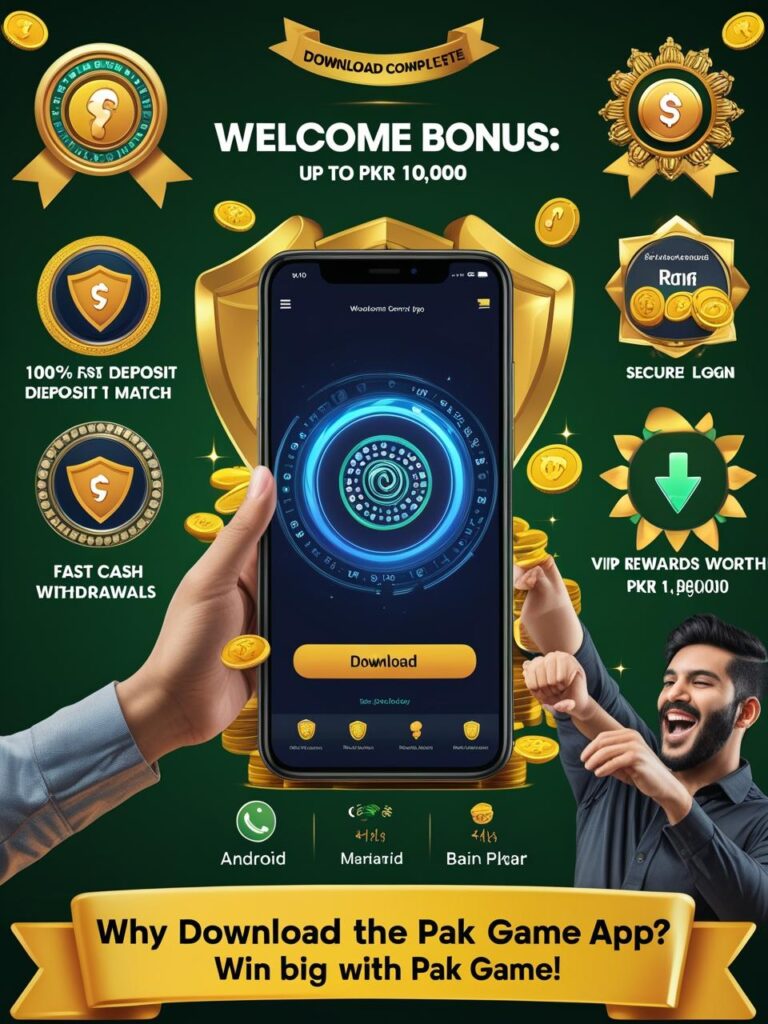 pak game welcome bonus